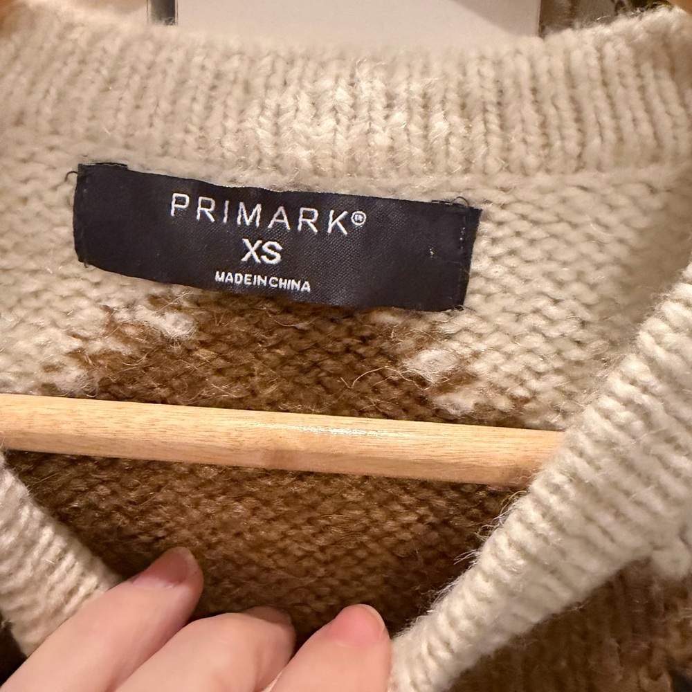 Primark Oversized Argyle Patterned Women's Sweate… - image 6